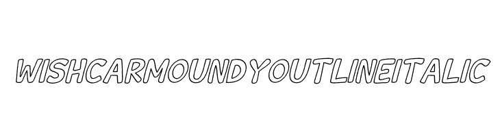Wishcar Moundy Outline Italic  baixar fontes gratis