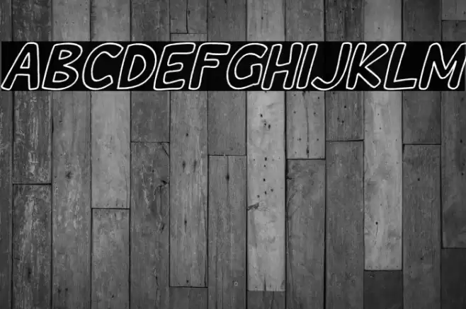 Wishcar Moundy Outline Italic Font examples