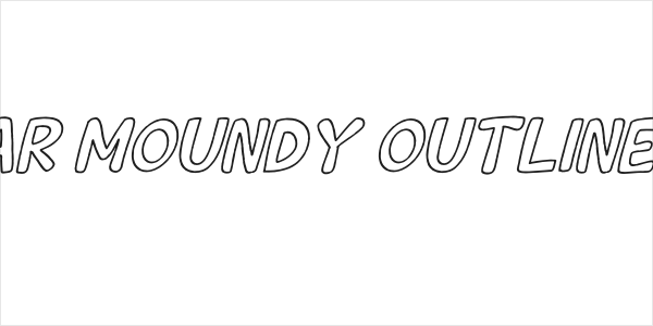 Wishcar Moundy Outline Italic Logo