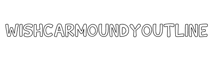 Wishcar Moundy Outline フォント
