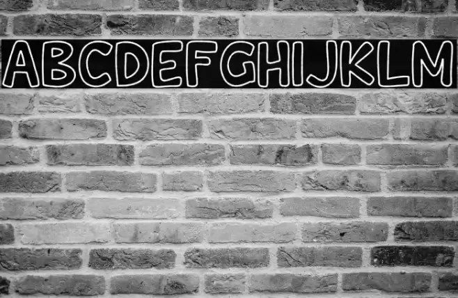 Wishcar Moundy Outline Font examples