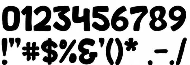 Wishcar Moundy Font OTHER CHARS