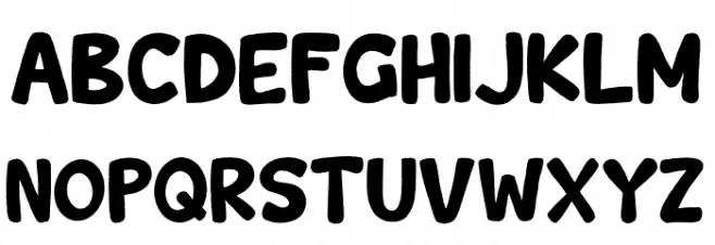 Wishcar Moundy Font LOWERCASE