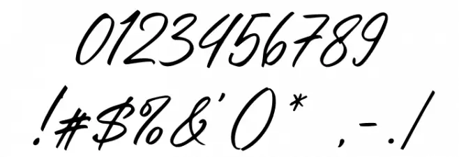 Wishday Schriftart Anderer Schreiben