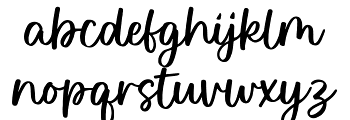 Wished Lovely Script Font LOWERCASE