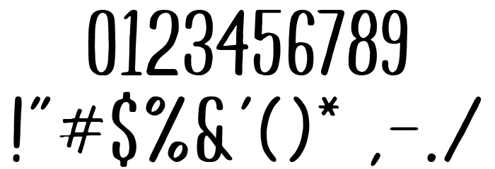 Wished Lovely Font OTHER CHARS