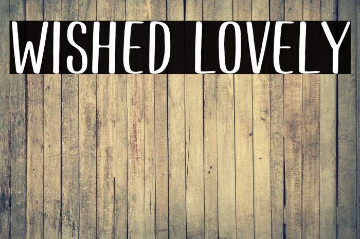 Wished Lovely Example 3