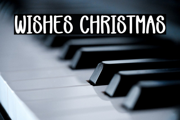 Wishes Christmas Fonte examples