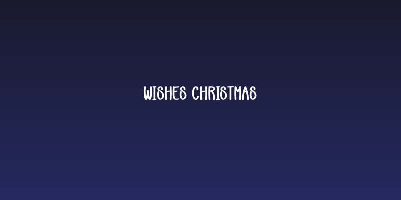 Wishes Christmas Social Header