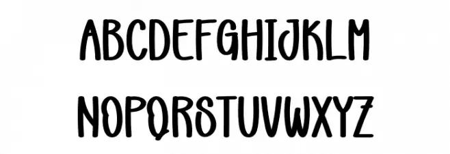 Wishes Christmas Font LOWERCASE
