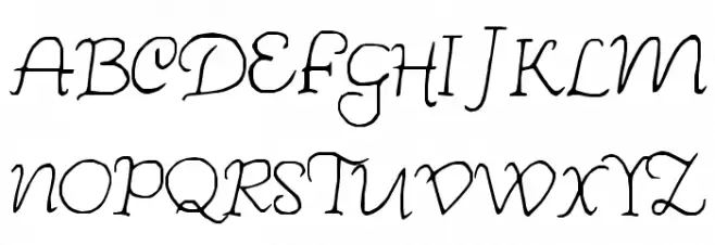 Wishes フォント 大文字