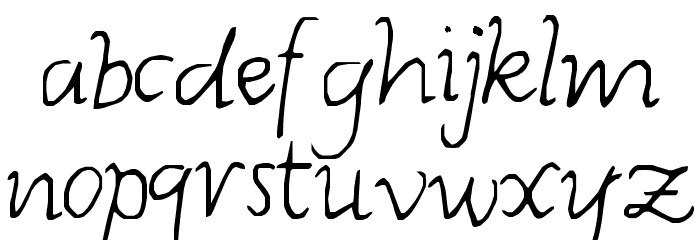 Wishes Font LOWERCASE