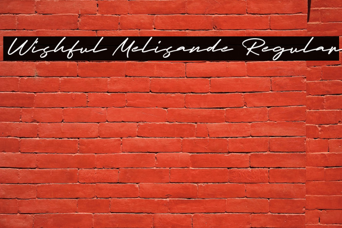 Wishful Melisande Regular Font examples