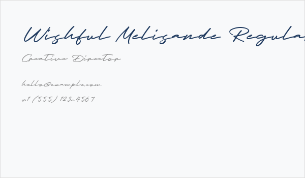 Wishful Melisande Regular Business Card