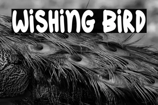 Wishing Bird Schriftart examples