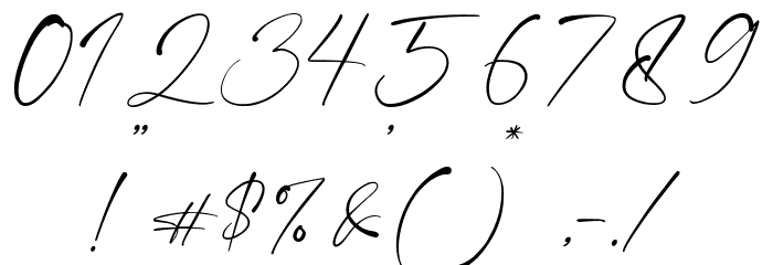 Wishing Turn Font OTHER CHARS