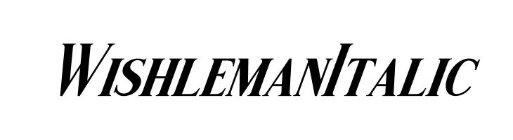 Wishleman Italic  baixar fontes gratis
