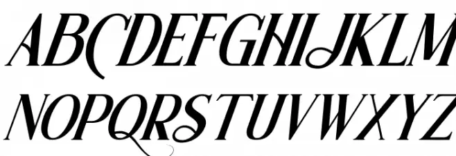 Wishleman Italic Schriftart Groß