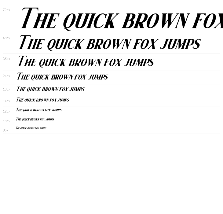 Wishleman Italic Waterfall