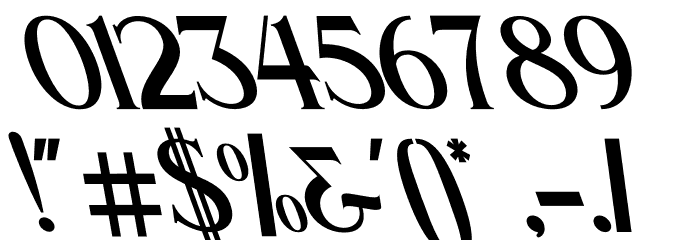 Wishleman Oblique Font OTHER CHARS
