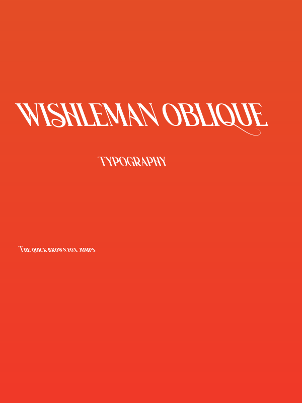 Wishleman Oblique Poster