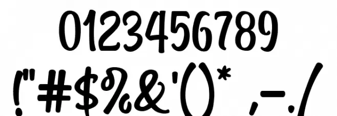 Wishline Font OTHER CHARS