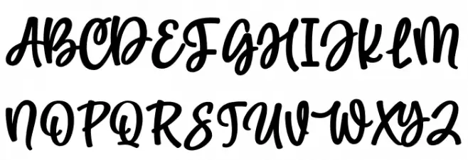 Wishline Schriftart Groß