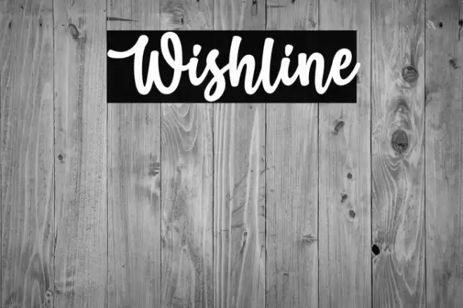 Wishline Font examples