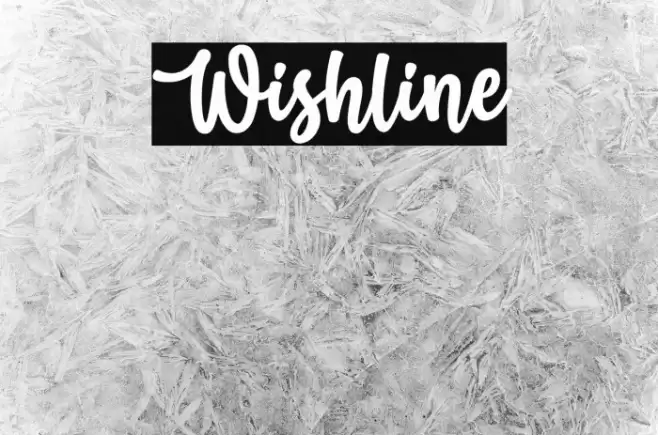 Wishline Font examples