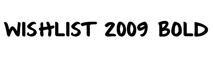 Wishlist 2009 Bold  नि: शुल्क फ़ॉन्ट्स डाउनलोड