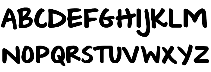 Wishlist 2009 Bold Font LOWERCASE