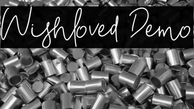Wishloved Demo Font examples