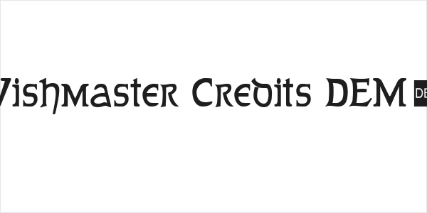 Wishmaster Credits DEMO Logo