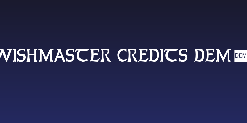 Wishmaster Credits DEMO Social Header
