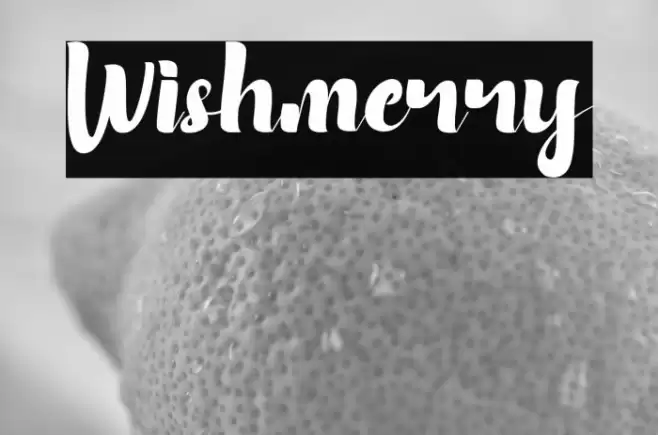 Wishmerry Font examples