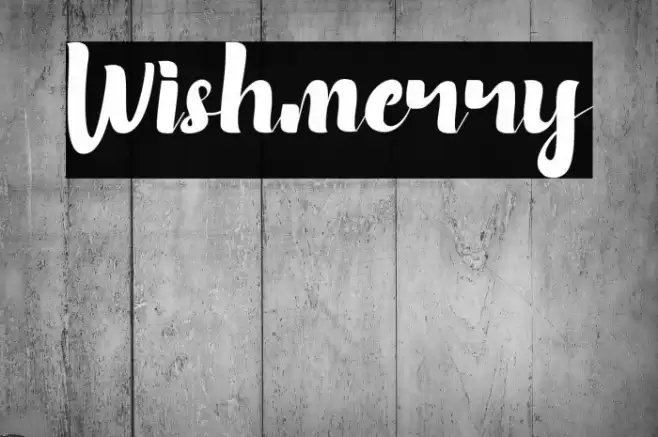 Wishmerry Font examples
