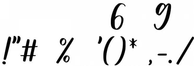 Wishper Script Font OTHER CHARS