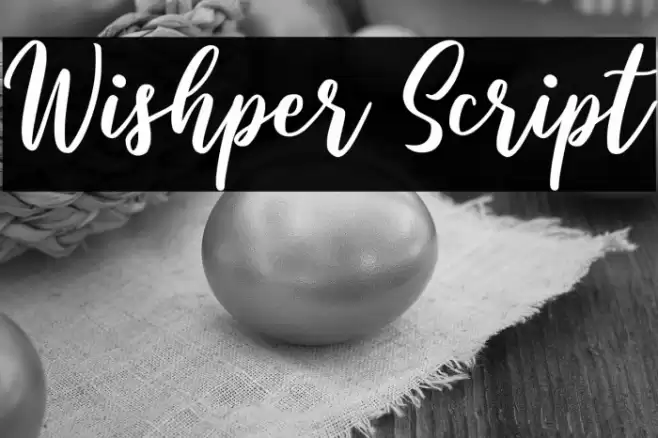 Wishper Script Font examples