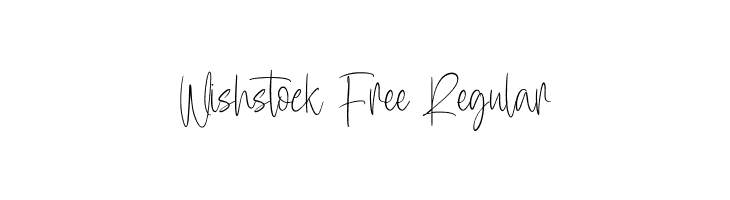 Wishstock Free Regular  baixar fontes gratis