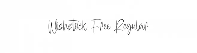 Wishstock Free Regular  font caratteri gratis