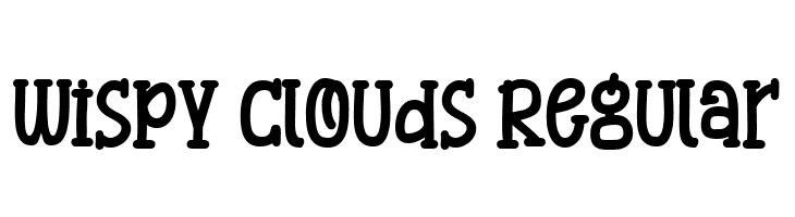 Wispy Clouds Regular  font caratteri gratis