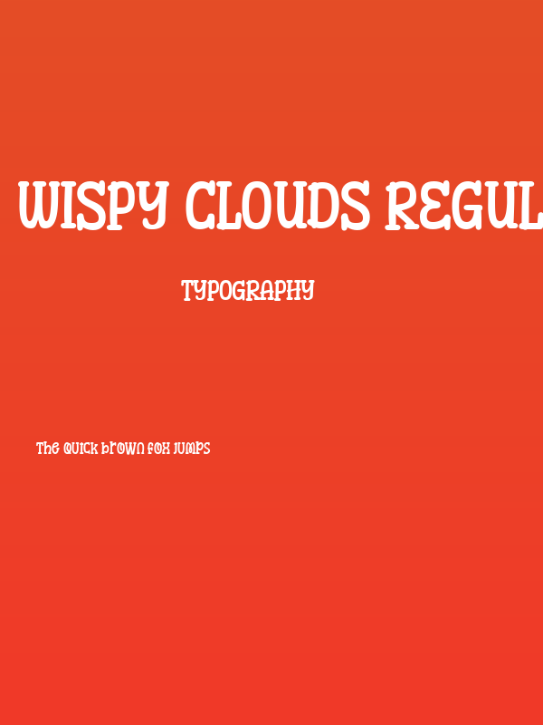 Wispy Clouds Regular Poster