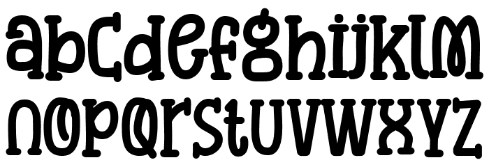 Wispy Clouds Regular Font LOWERCASE