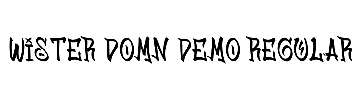 Wister Domn Demo Regular Free Fonts Download