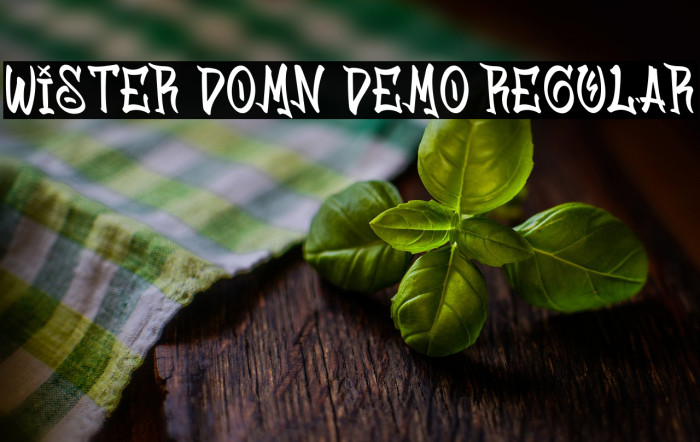 Wister Domn Demo Regular Example 1