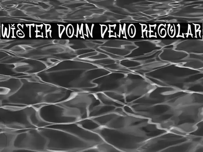 Wister Domn Demo Regular Caratteri examples