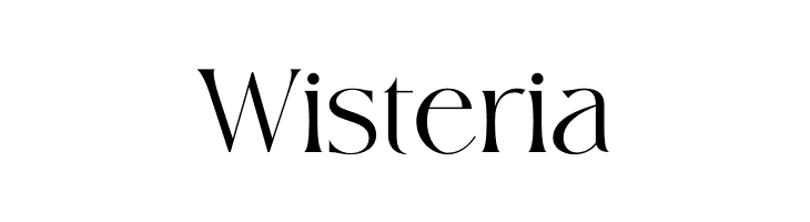 Wisteria  フリーフォントのダウンロード