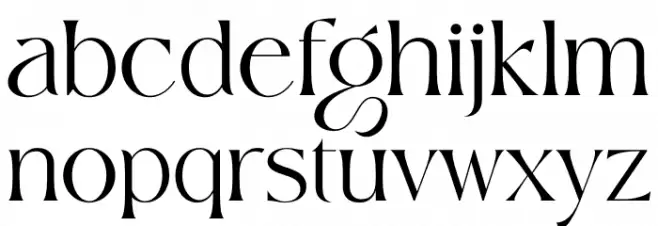 Wisteria 字体 小写