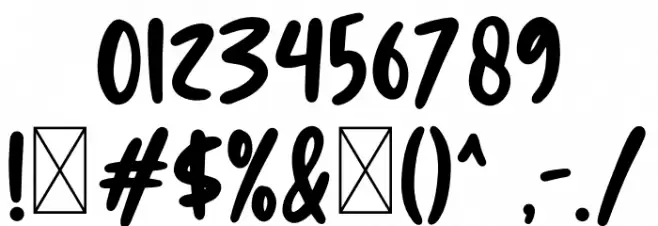 Witch Bell Font OTHER CHARS