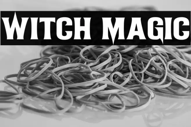 Witch Magic フォント examples
